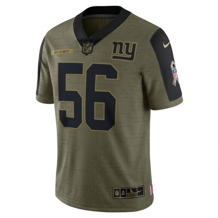 Maillot Homme New York Giants Lawrence Taylor 56 Nike 2021 Salute to Service